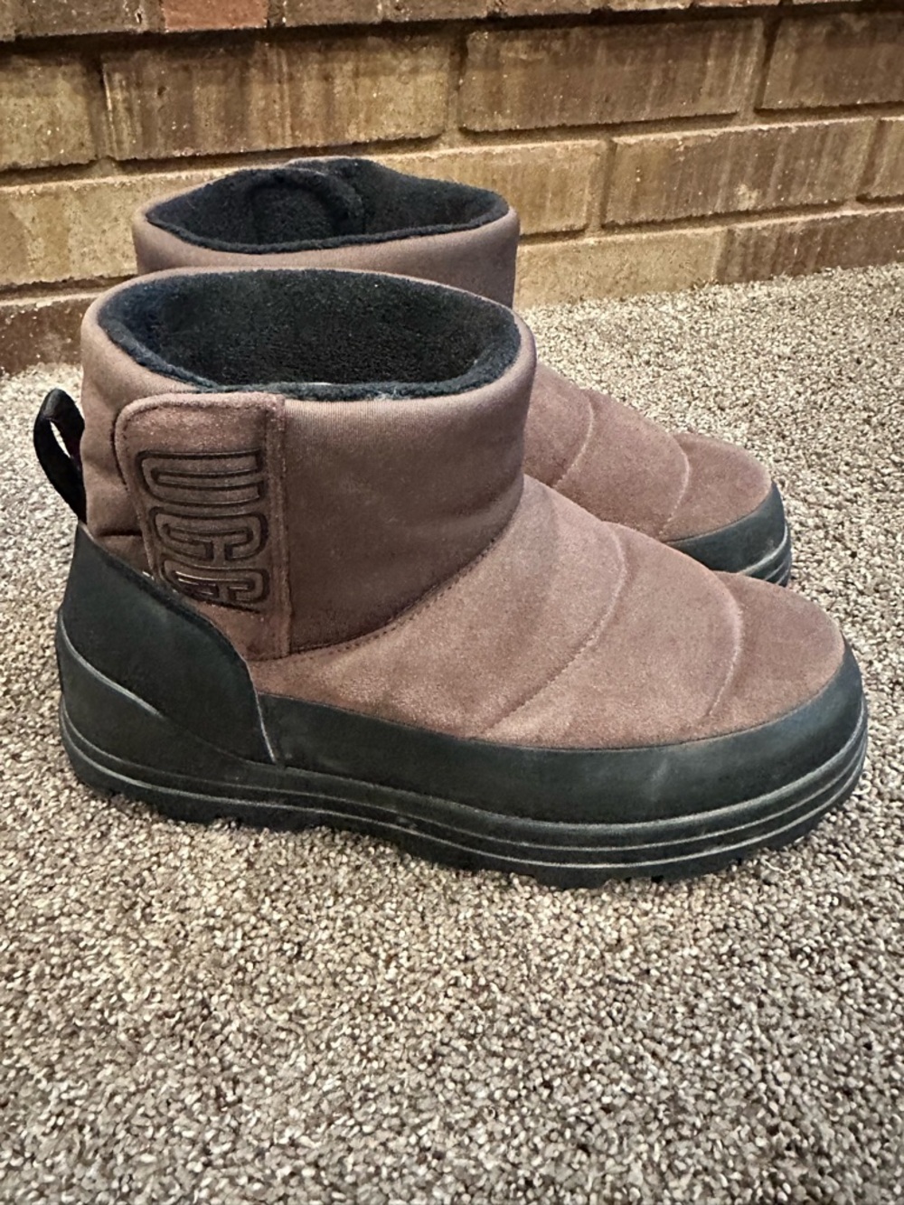 UGG Classic Klamath Mini Waterproof Suede Ankle Boots Burnt Cedar US Women’s 8